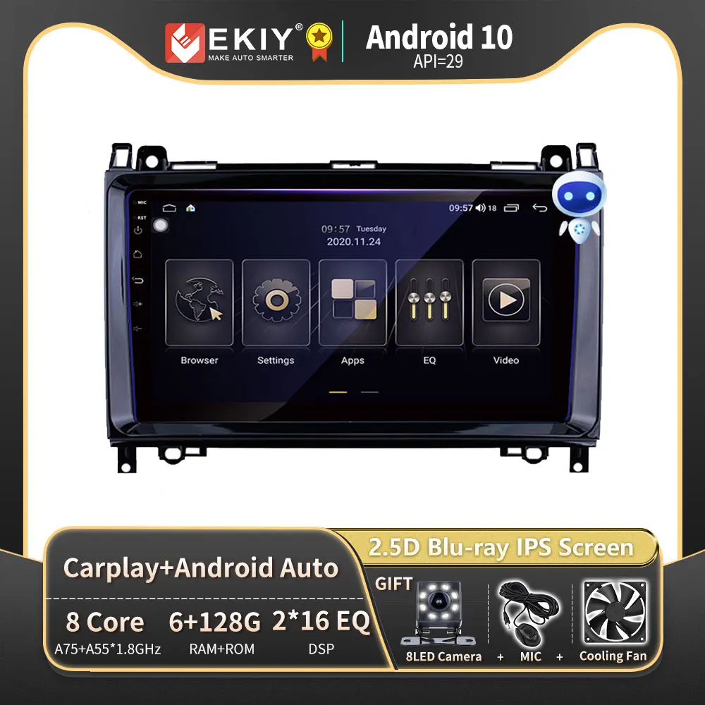 

EKIY DSP 6G128G Android 10,0 для Mercedes Benz B200 A B Class W169 W245 Viano Vito W639 автомобильный Радио мультимедийный плеер стерео GPS