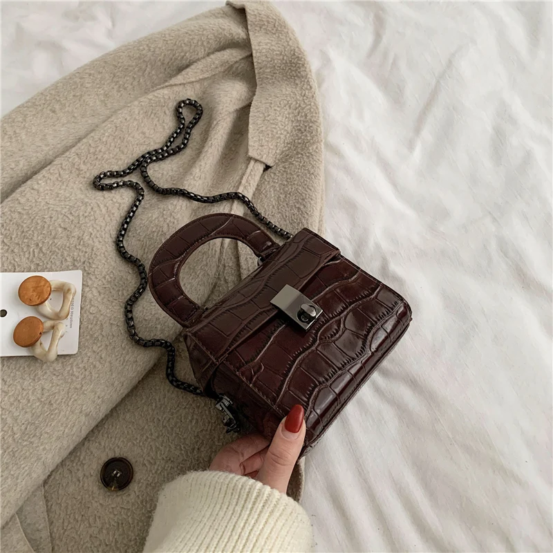 2020 новый ретро камень шаблон портативная коробка сумка мессенджер сумки на плечо