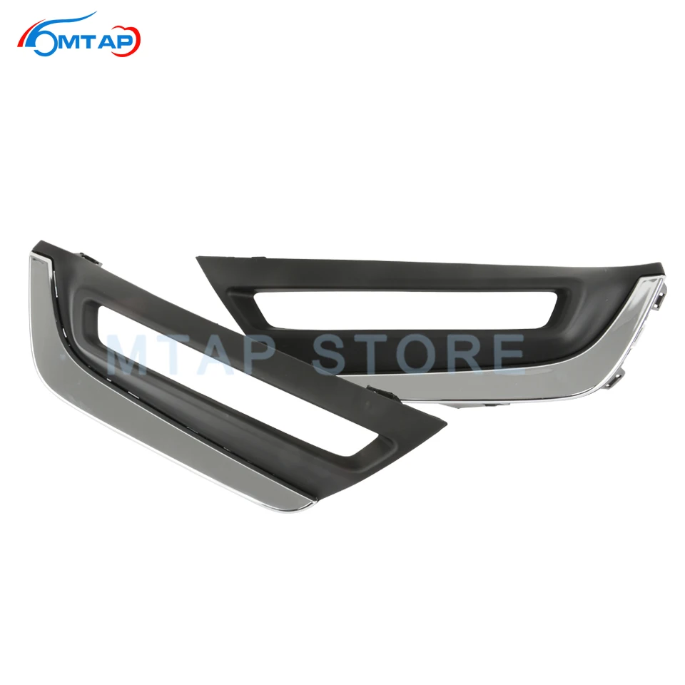 MTAP серебристый хромированный передний бампер противотуманная фара крышка