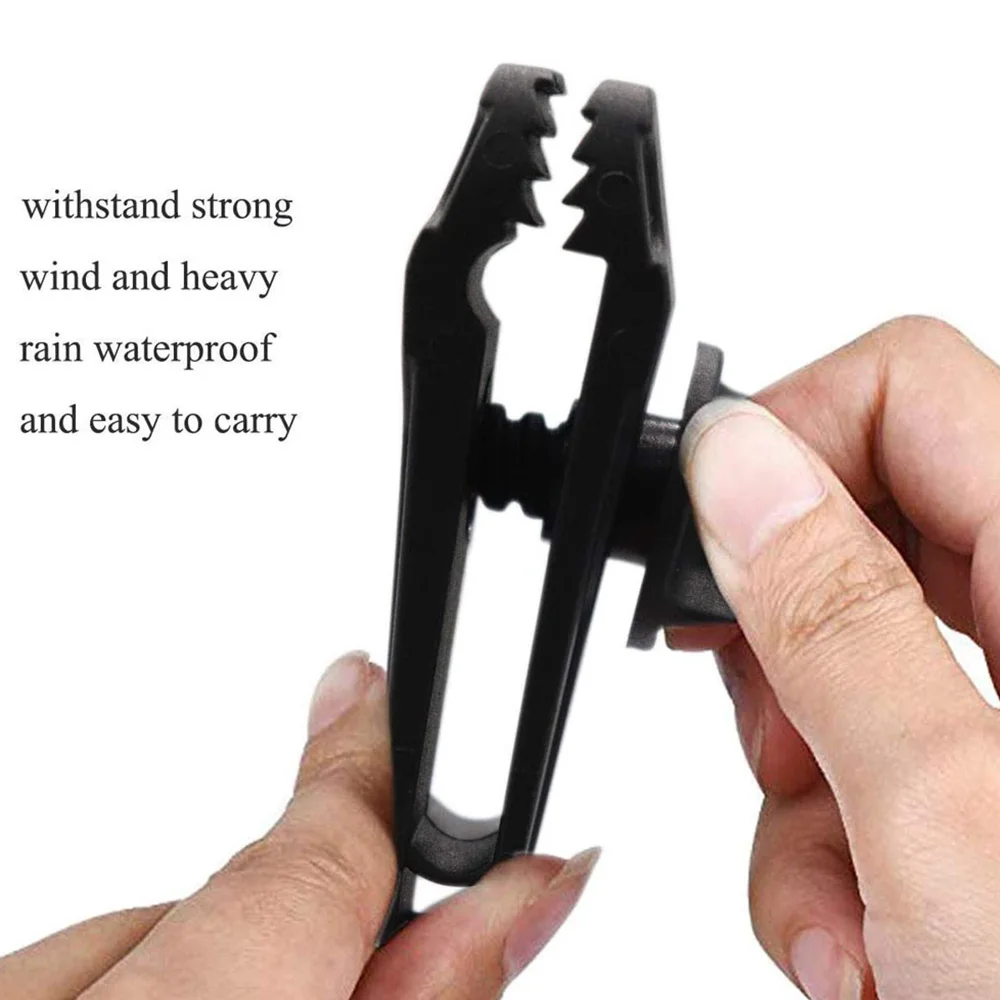 

6pcs Tarp Canvas Clips Heavy Duty Lock Grip Clamps Thumb Screw Tent Clip for Outdoors Camping Farming Garden Tarps