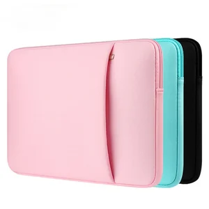 travel protable laptop bag case cover for macbook air pro for xiaomi lenovo hp notebook computer sleeve 14 inch accessories free global shipping