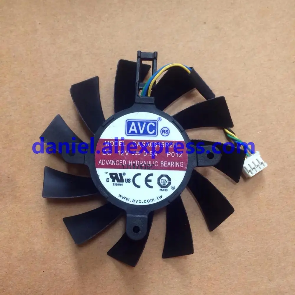 DASA0815R2H для NVIDIA GTX460 550TI 450 4-контактный Вентилятор Охлаждения видеокарты gale |