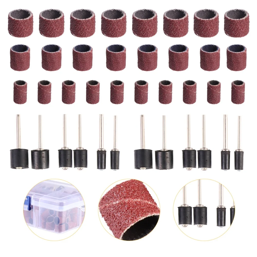 

252pcs Sanding Bands Drum Sleeve Grit Mandrel Rotary Tool Kit Accessories