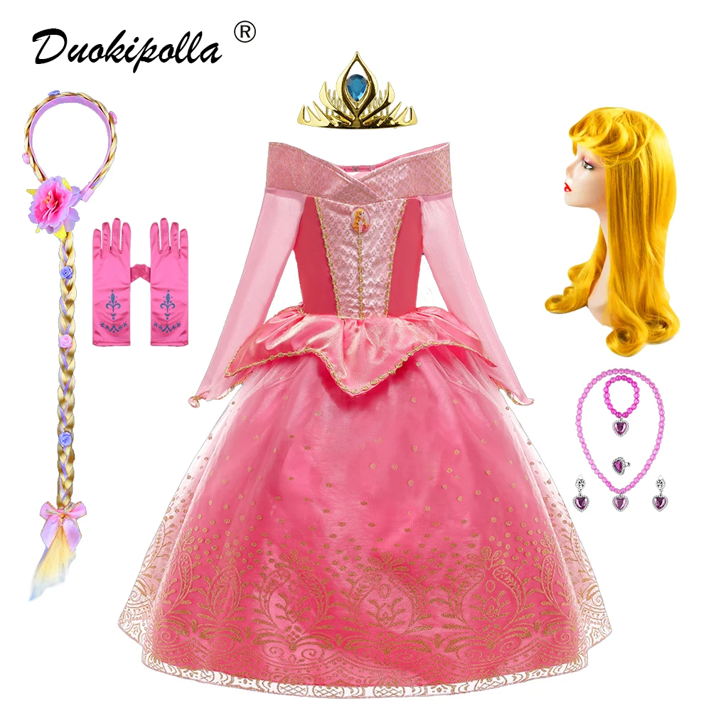 Рождественское платье принцессы Авроры Спящая красавица Хэллоуин Рапунцель