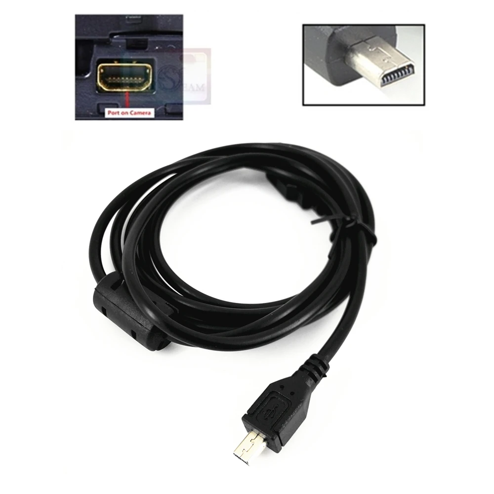 Камера USB 8 Pin PC кабеля для передачи данных Шнур для цифрового фотоаппарата Panasonic Lumix TZ5 LX2 LX5 LX7 FS5 FS6 FS7 FS70 FZ5 FZ7 FZ8 FZ15 FZ20 FZ30 TZ4
