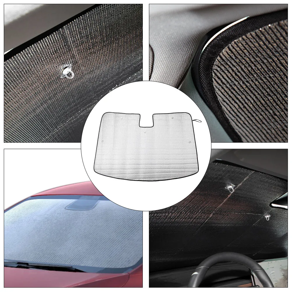 

1pc Practical Windshield Sunblock Cover Sun Shade Compatible with Tesla Model 3