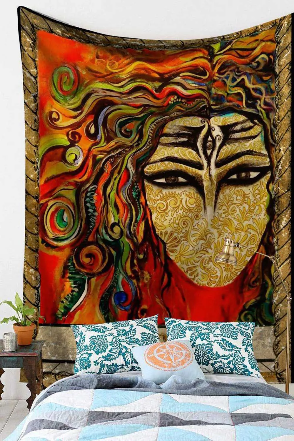 Декор психоделический гобелен Медуза классический Греческий миф солнце бог руки