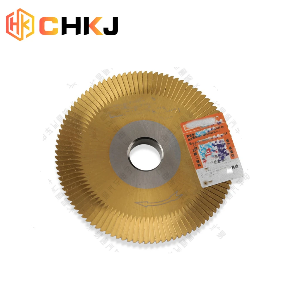 CHKJ Double-sided 100-tooth titanium milling cutter No. 0011BJ Flat Milling Cutter For Key Duplicating Machine Good Quality