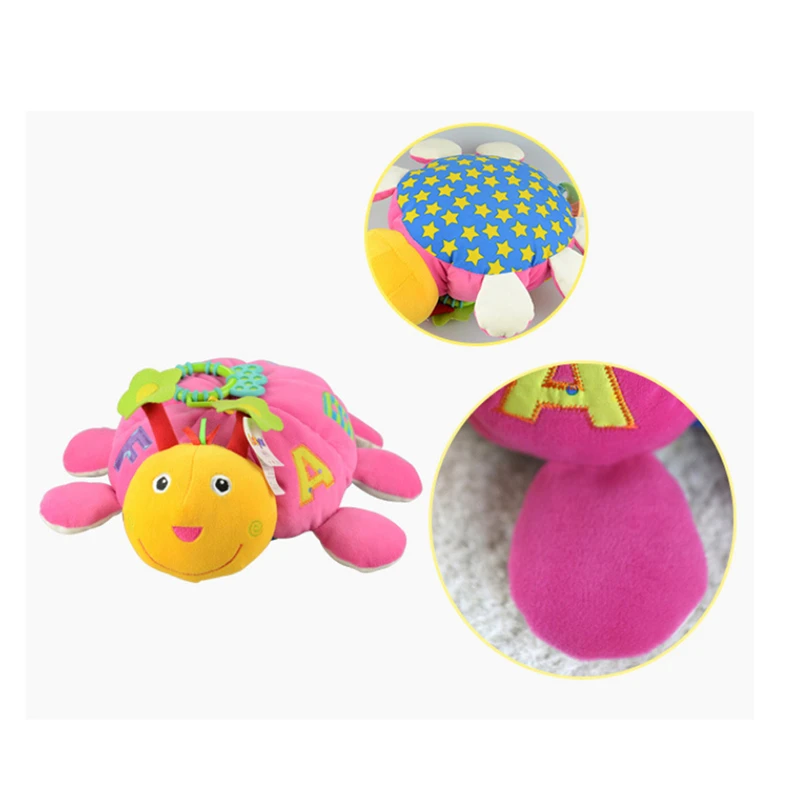 Плюшевая черепаха кукла-погремушка детская кроватка висячий колокольчик