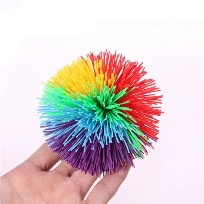 Anti-Stress 6cm/9cm Rainbow Fidget Sensory Ball Baby Funny Stretchy Ball Stress Relief Kids Autism Special Needs
