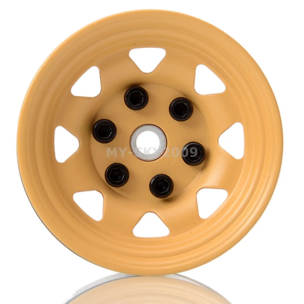 

4pcs 1.55" Beadlock Aluminum Wheel Rim For D90 TF2 Tamiya CC01 LC70 MST JIMNY Axial 90069