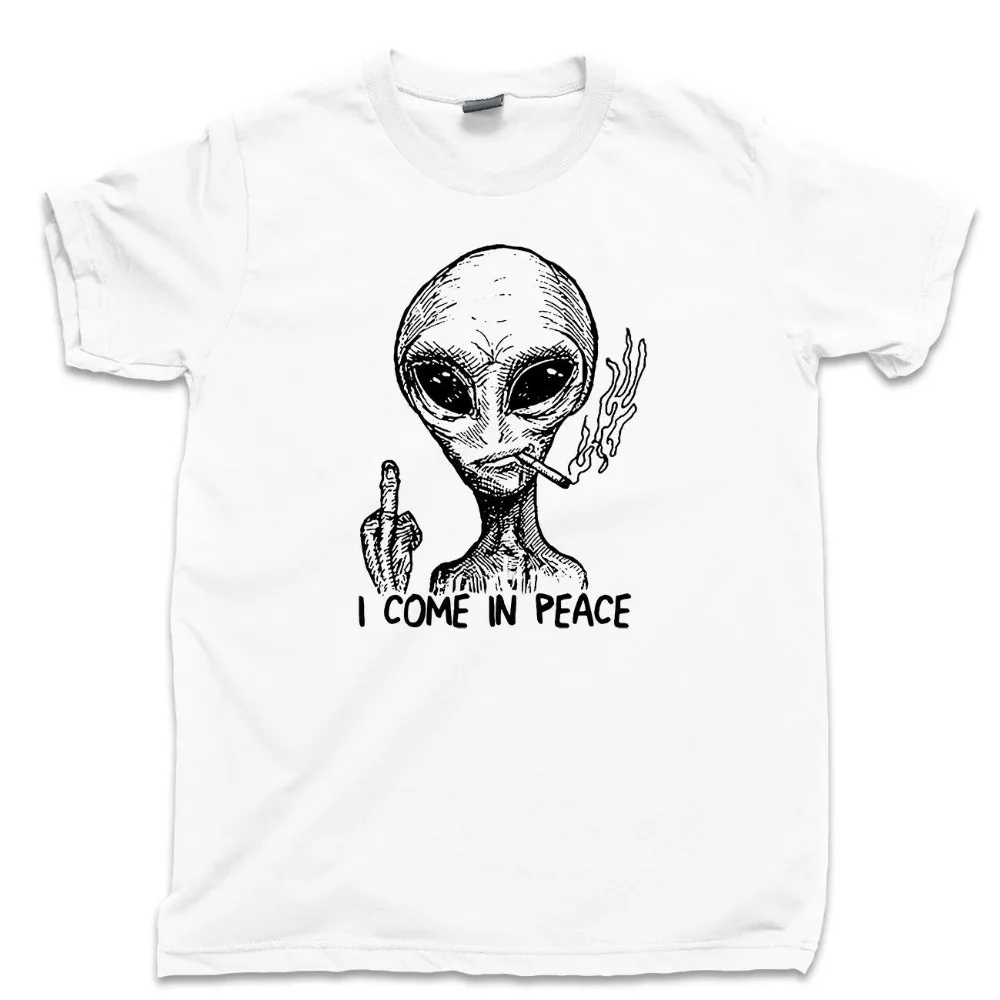 Футболка Alien I'm In Peace космический корабль с инопланетянином НЛО 51 новинка 2020