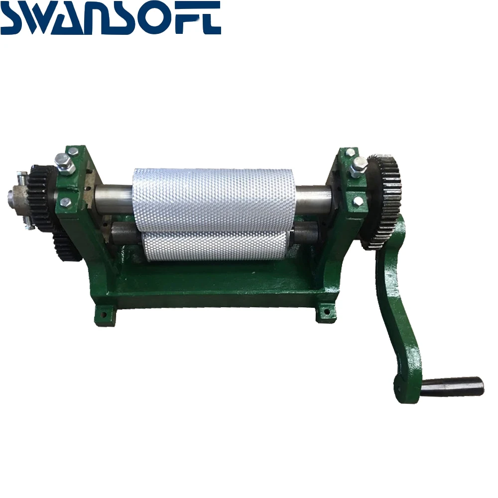 SWANSOFT 86*250mm Competitive price bees wax foundation machine Manual roller for bee beeswax press | Инструменты