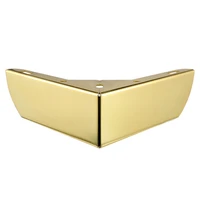 4pcslot 100kg titanium gold matte black consice l shape furniture feet sofa cabinet cupboard coffee bar