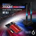 3000 Мбитс Wi-Fi 6 для Intel AX200 Bluetooth 5,1 Двухдиапазонная Беспроводная настольная Wi-Fi карта 802.11AX 2,4G5 ГГц PCI Express адаптер для ПК