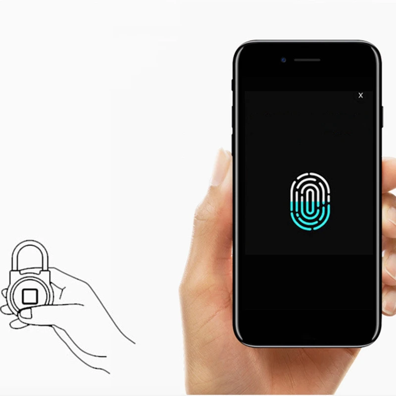 AMS-Умный Замок с отпечатком пальца водонепроницаемый смарт-приложение Bluetooth