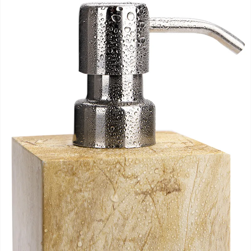 

WSHYUFEI European wash set resin bathroom six-piece Upscale bathroom kit decoration toothbrush holder Soap dish lotion bottle