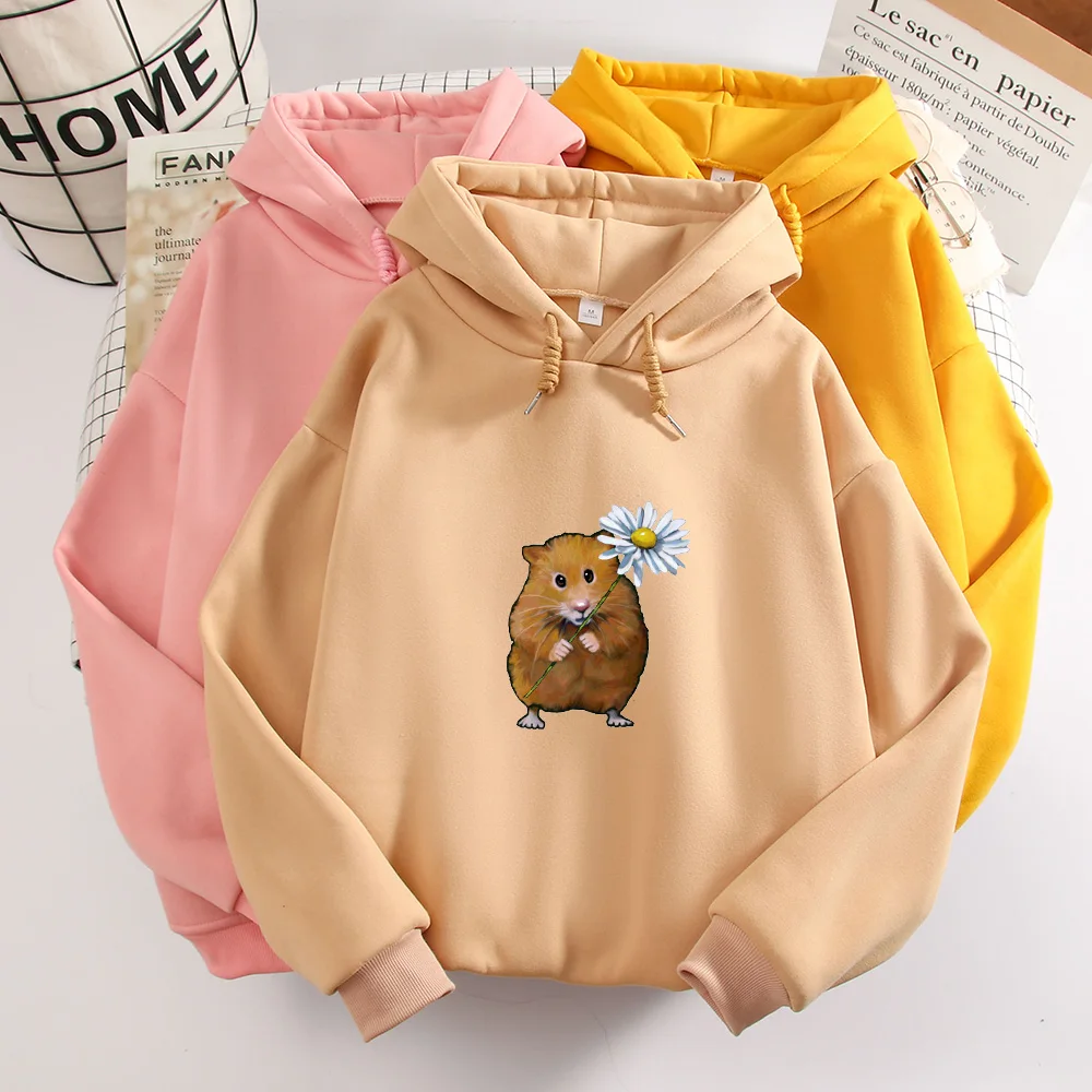 Fashion Harajuku Animal Print Hoodie Women Plus Size Pullover Sweatshirt Cute Funny Long Sleeve Soft Sweetshirt for Girls Tops