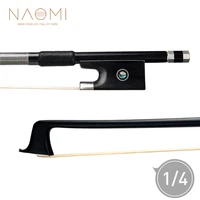 naomi 14 natural white mongolia horse hair carbon fiber violin bow well balance bow lightweight fiddle bow for practice use