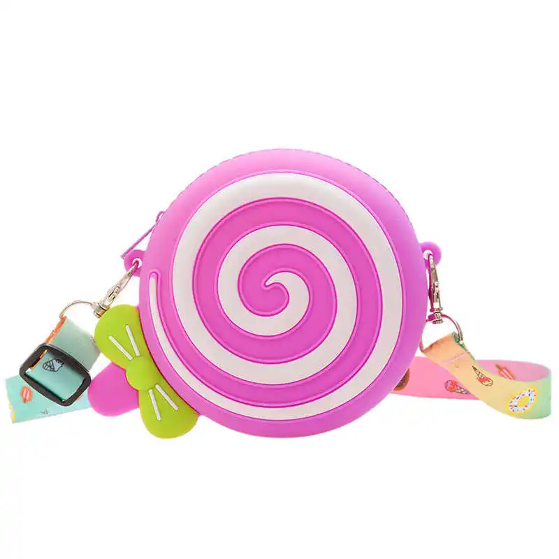 

Lollipop cute children's bag 2021 small fresh bow in personalized one shoulder slung parent child zero wallet