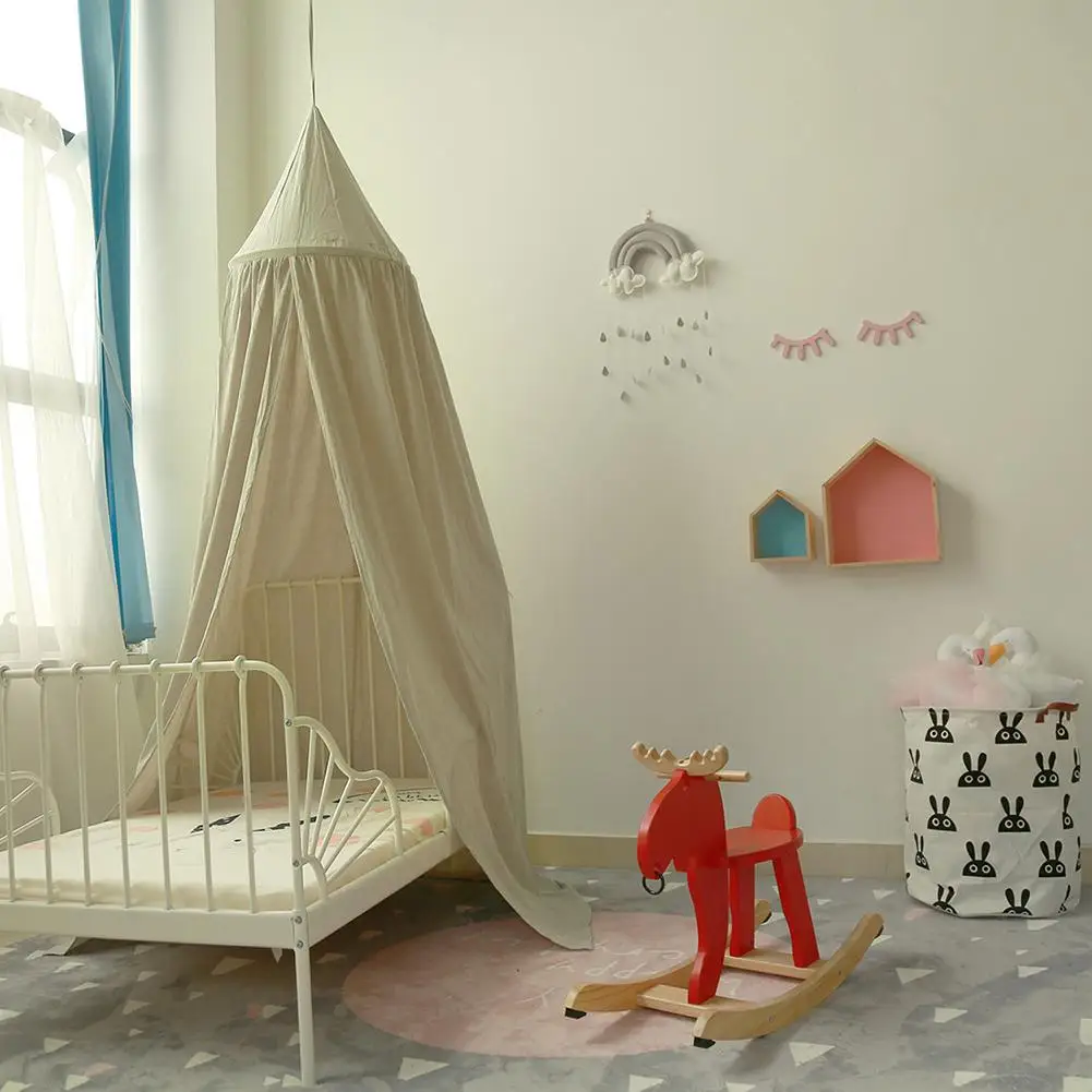 Постельное белье купольная кровать занавеска подвесная детская навес хлопковая