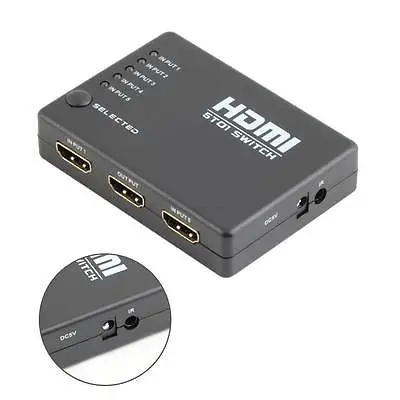 Новый HDMI концентратор 5 портов 1080P видео переключатель сплиттер с ИК-пультом