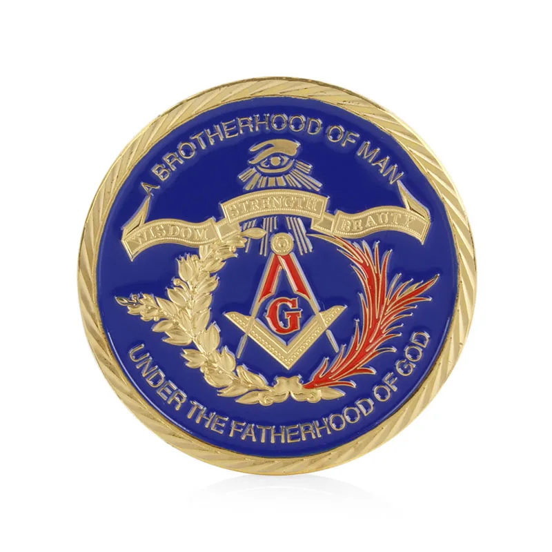 10 шт./лот металлическая подставка с позолоченными синими цветами масонская