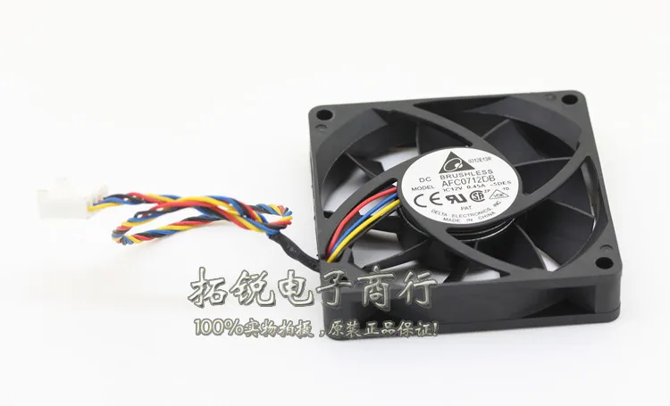 

Delta Delta Afc0712db 7015 12v 0.45a 4-Pin PWM Dual Ball CPU Cooling Fan