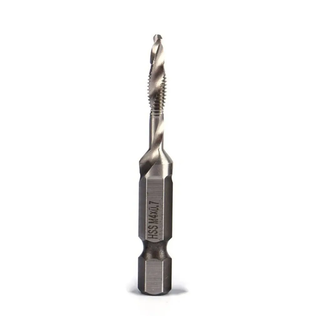 

1 pc Hex Shank HSS Metric Right Hand Screw Spiral Point Thread Tap Taper Drill Bits Metric Plug Drill Bit Hand Tool 3-10mm