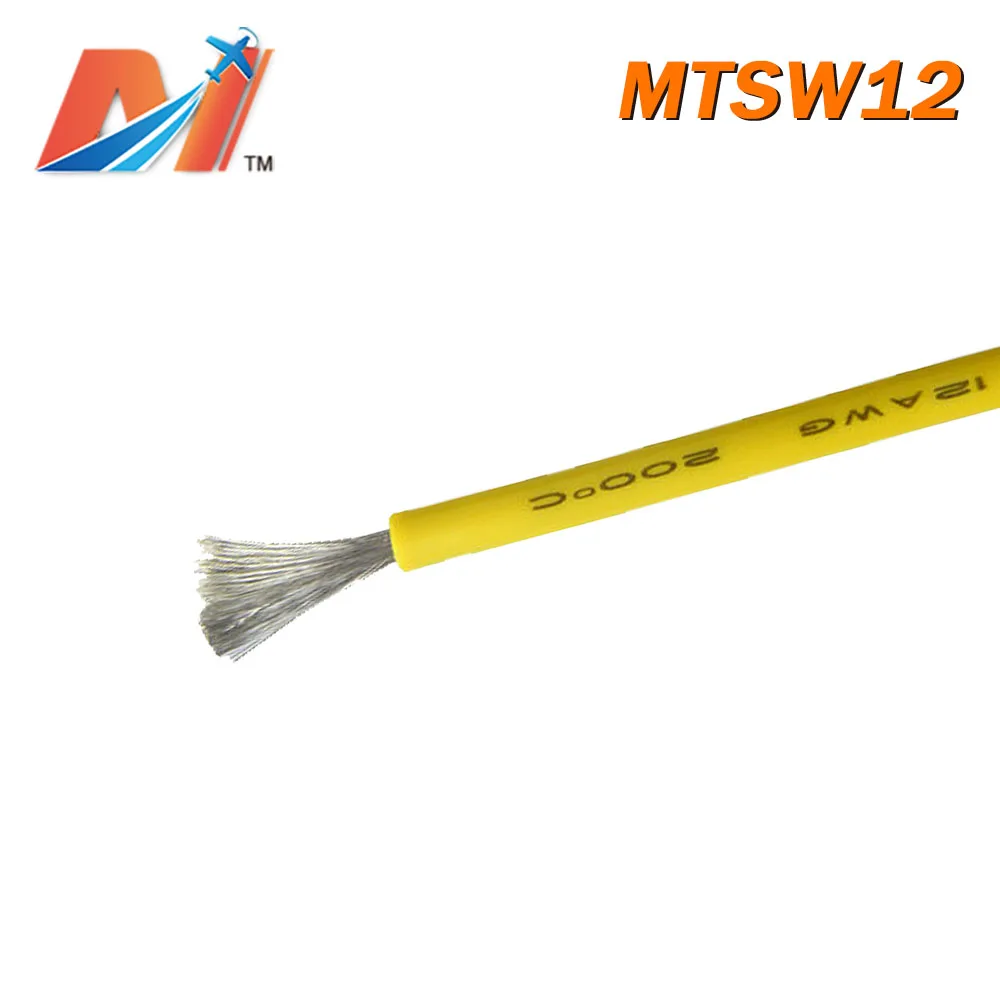 

Кремниевый провод Maytech AWG12 желтого цвета (1 метр)