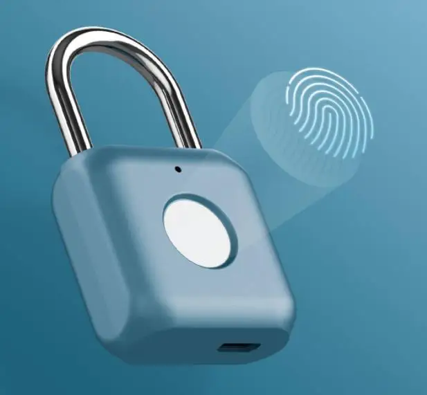 Новейший умный замок висячий замок xiaomi с отпечатком пальца USB Перезаряжаемый дверной замок с отпечатком пальца Умный Замок быстро разблокируется