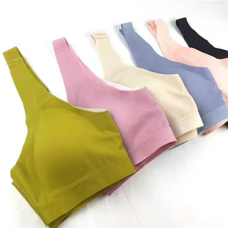 

2019 Spring And Summer New Style Relief Cross-back Underwear Deconstructable Split Type Thin Cup Chest Pad Bra Breathable Sweat