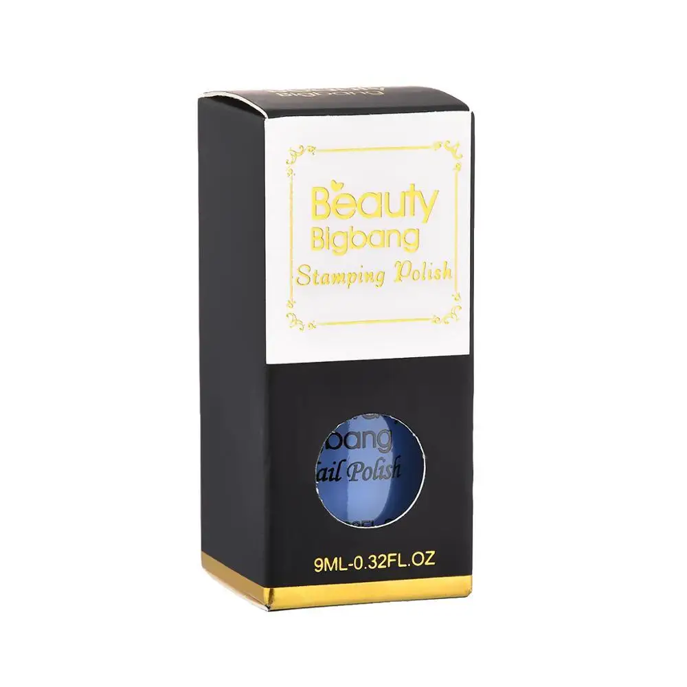 

1Bottle BEAUTYBIGBANG 6Colors Nail Polish Varnish Available Nail Stamping Gel Colorful Nail Arts Plate Printing Polish Lacquer