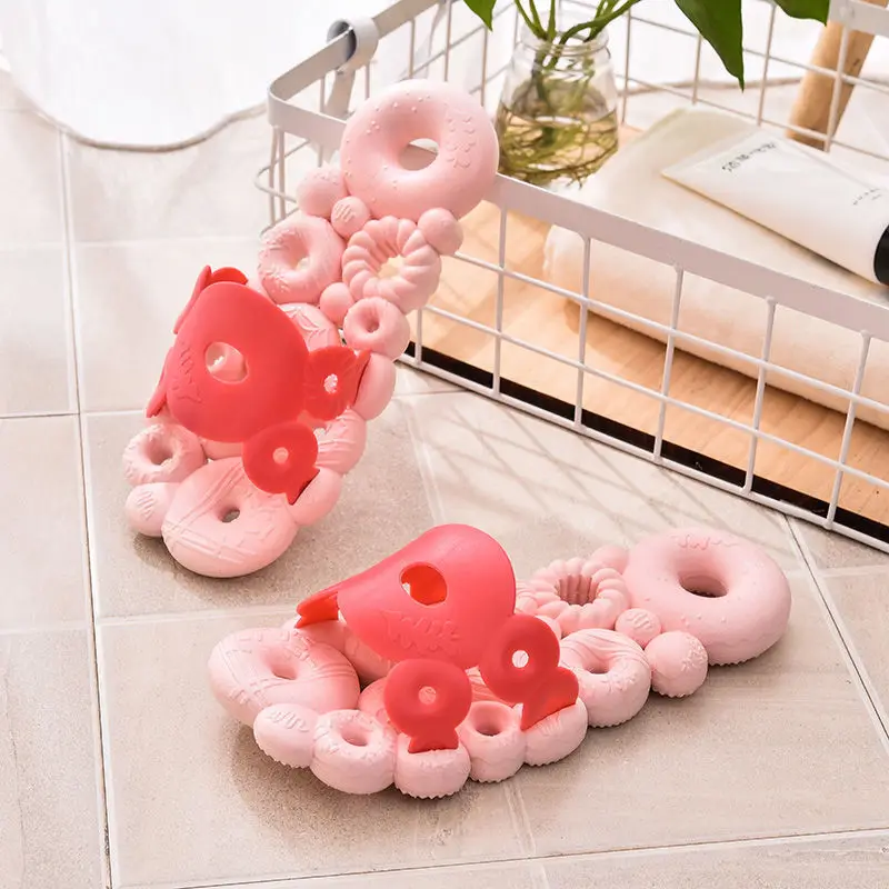 

LLUUMIU slippers for Women 2021 new summer non-slip home indoor Bathroom quick-drying soft slides donut hollow shower slippers