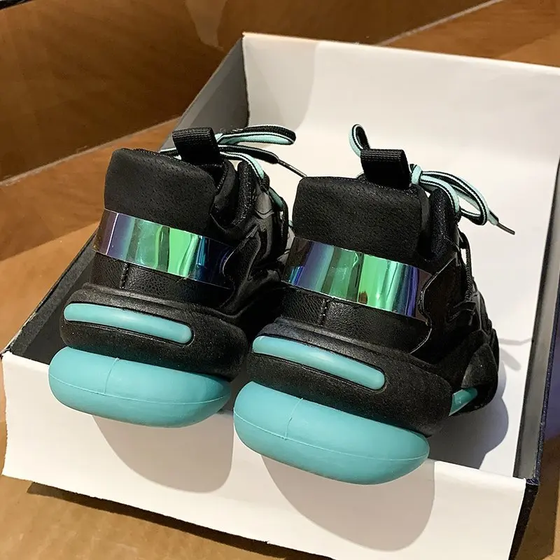 

Women Platform Sneakers Fashion Lady Travel Shoes Spring New Casual Vulcanize Running Shoe Woman PU Leather Sneaker Female