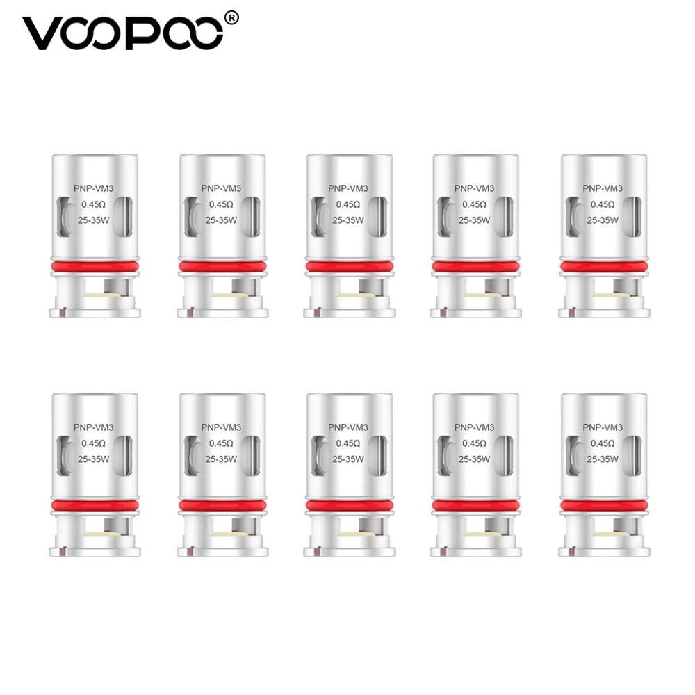 VOOPOO PnP VM3 сетчатая катушка сопротивление 0 45 Ом MTL 25-35 Вт для Drag Max X S Argus Air Vinci R Navi Pod |