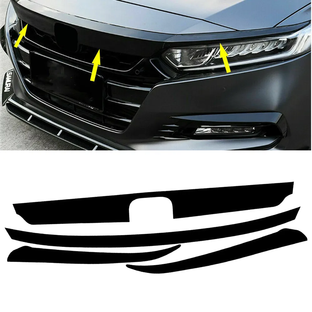 

Delete Blackout Car Sticker 4pcs Chrome Easy Installation For Honda Accord