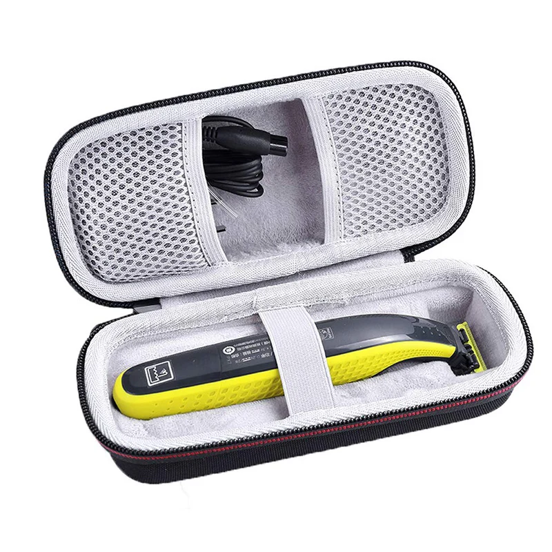 

Hard Case For Oneblade Qp6520/70 Pro Hybrid Electric Trimmer Shaver Case Travel Storage Organizer Protective Bag(Black)