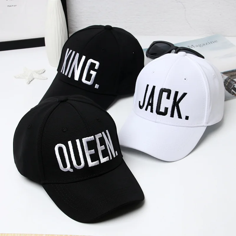Бейсбольная кепка KING QUEEN Snapback для мужчин и женщин Мужская с козырьком s dad Bone белая