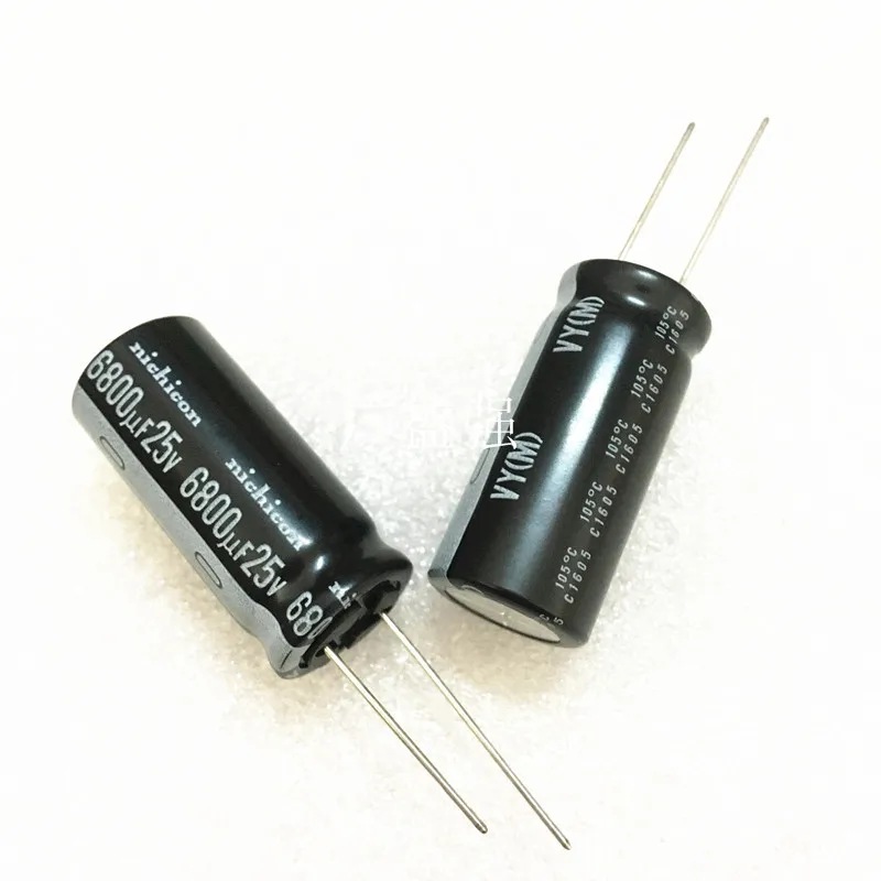 10 шт./20 шт. NICHICON VY 25V6800UF 16x35 5 мм алюминиевый электролитический конденсатор vy 6800