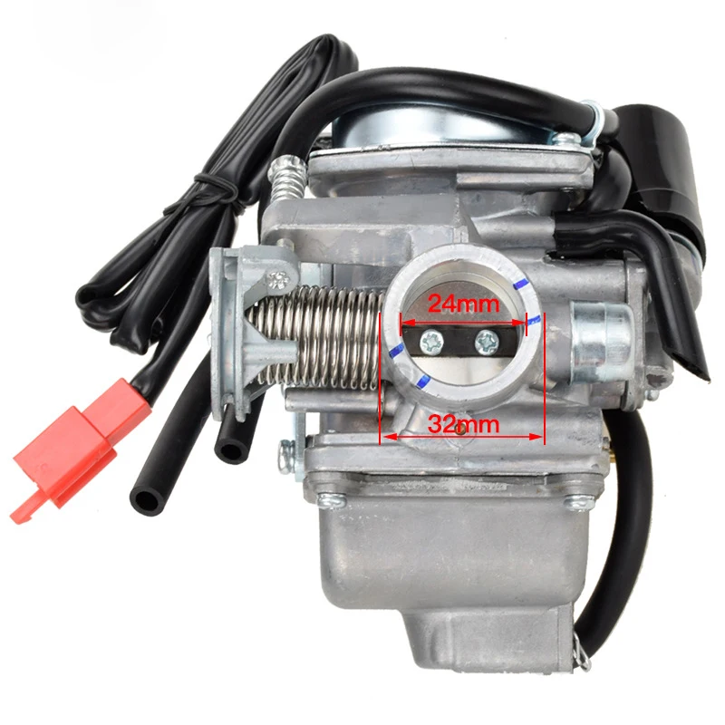 Карбюратор PD24J 24 мм Электрический карбюратор для двигателя Gy6 100cc 125cc 150cc 200cc