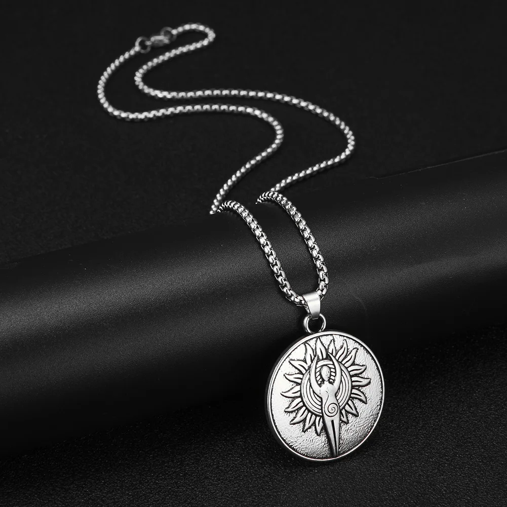 Винтажный амулет с подвеской в виде бога солнца EUEAVAN ожерелье под античное