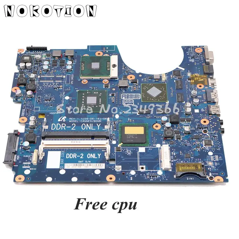 Материнская плата NOKOTION для ноутбука Samsung R520 R522 R518 PM45 DDR2 без ЦП HD4650 видеокарта|laptop