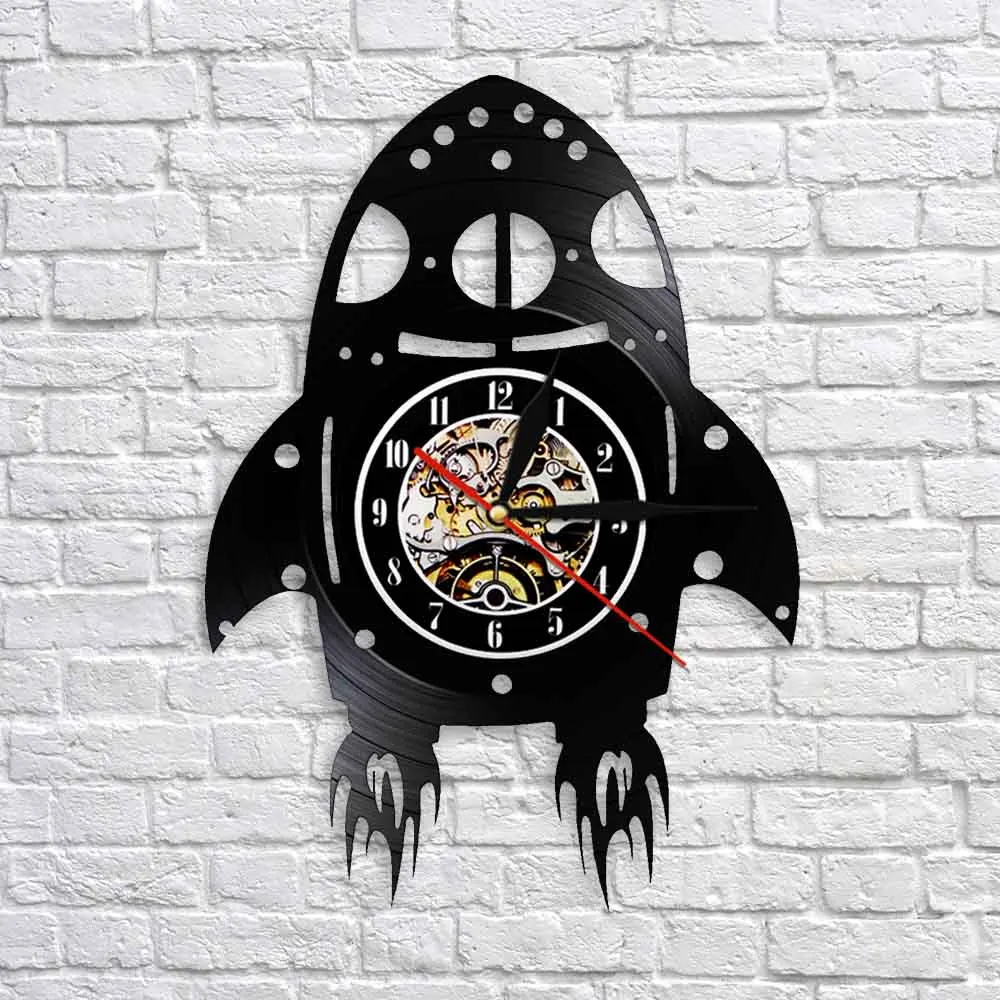 Настенные часы Rocket Ship художественный Настенный декор для детской комнаты