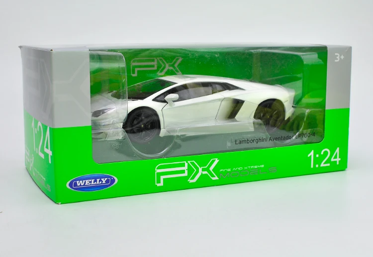Welly коллекция 1/24 года 1:24 Lamborghini косатель LP700 4 Спортивная модель демонстрационная