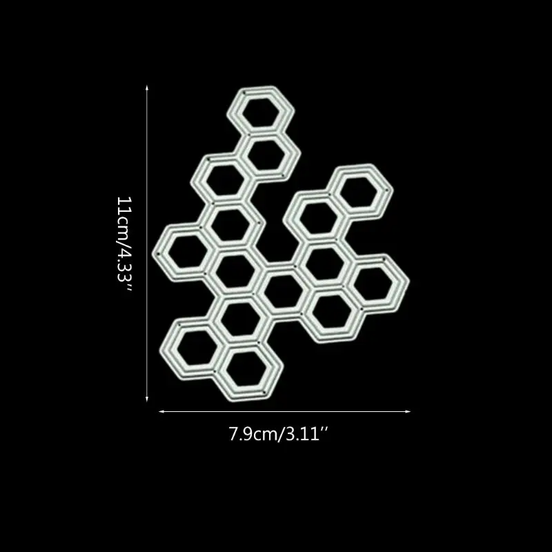 Шестигранной формы умирает трафарет &quotсделай сам&quot металлический Трафаретный