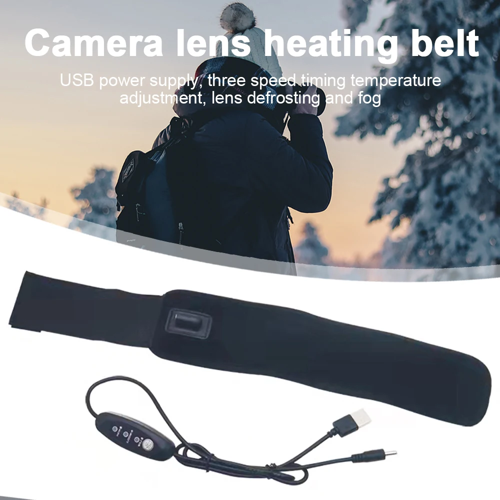 EYSDON Telescope Lens Anti Fog Heater Defogging Strap USB Dew Remover ​Warmer Belt