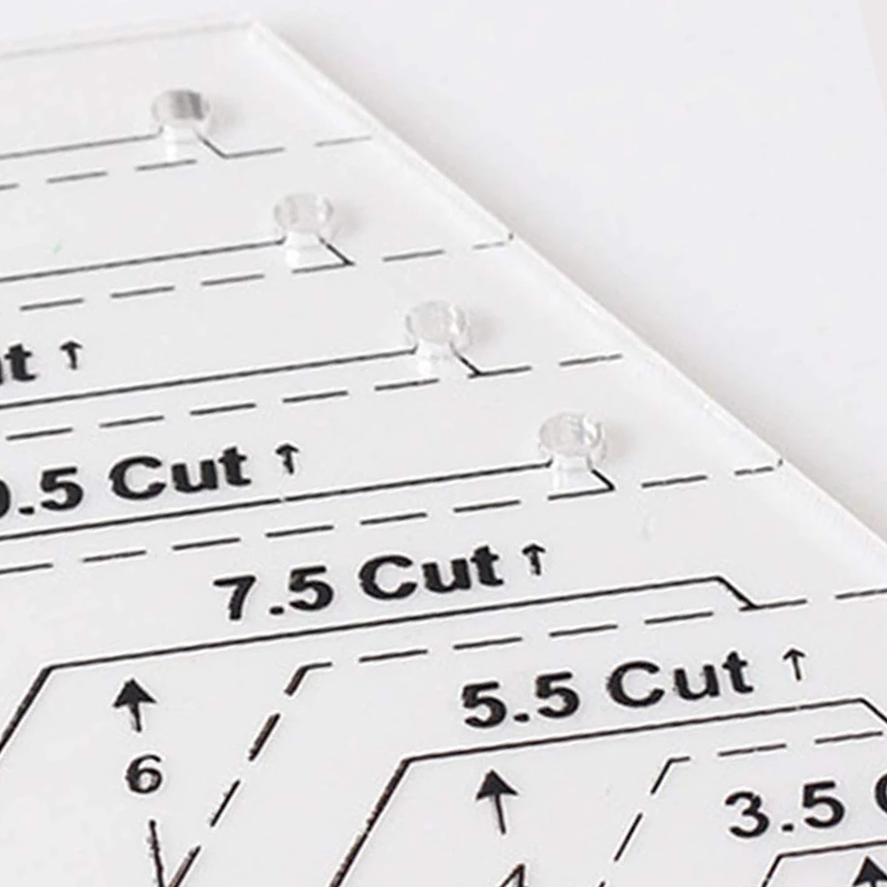 

4PCS Quilting Ruler Set Grids Patchwork Sewing Rulers Set DIY Drawing Supplies With 45 60 Degrees Triangle Hexagon Template