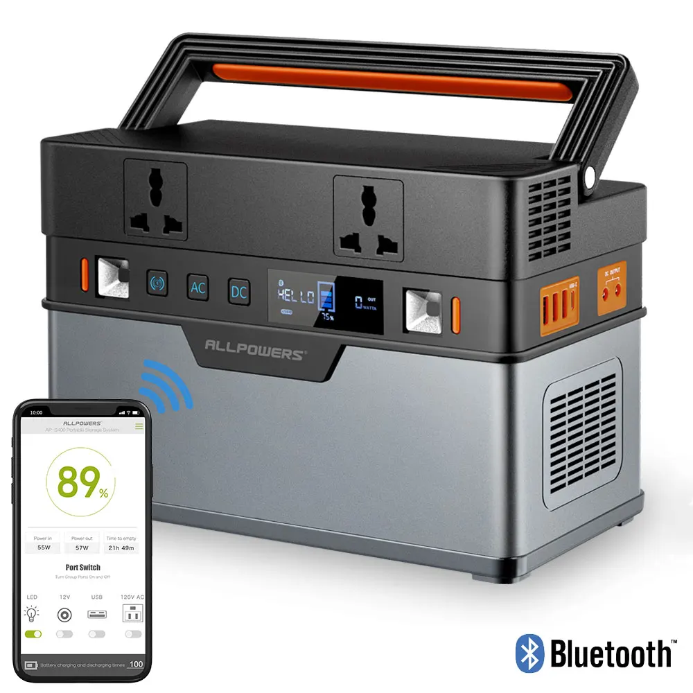 Портативная электростанция ALL POWER S 500 Вт генератор 606Wh беспроводное зарядное