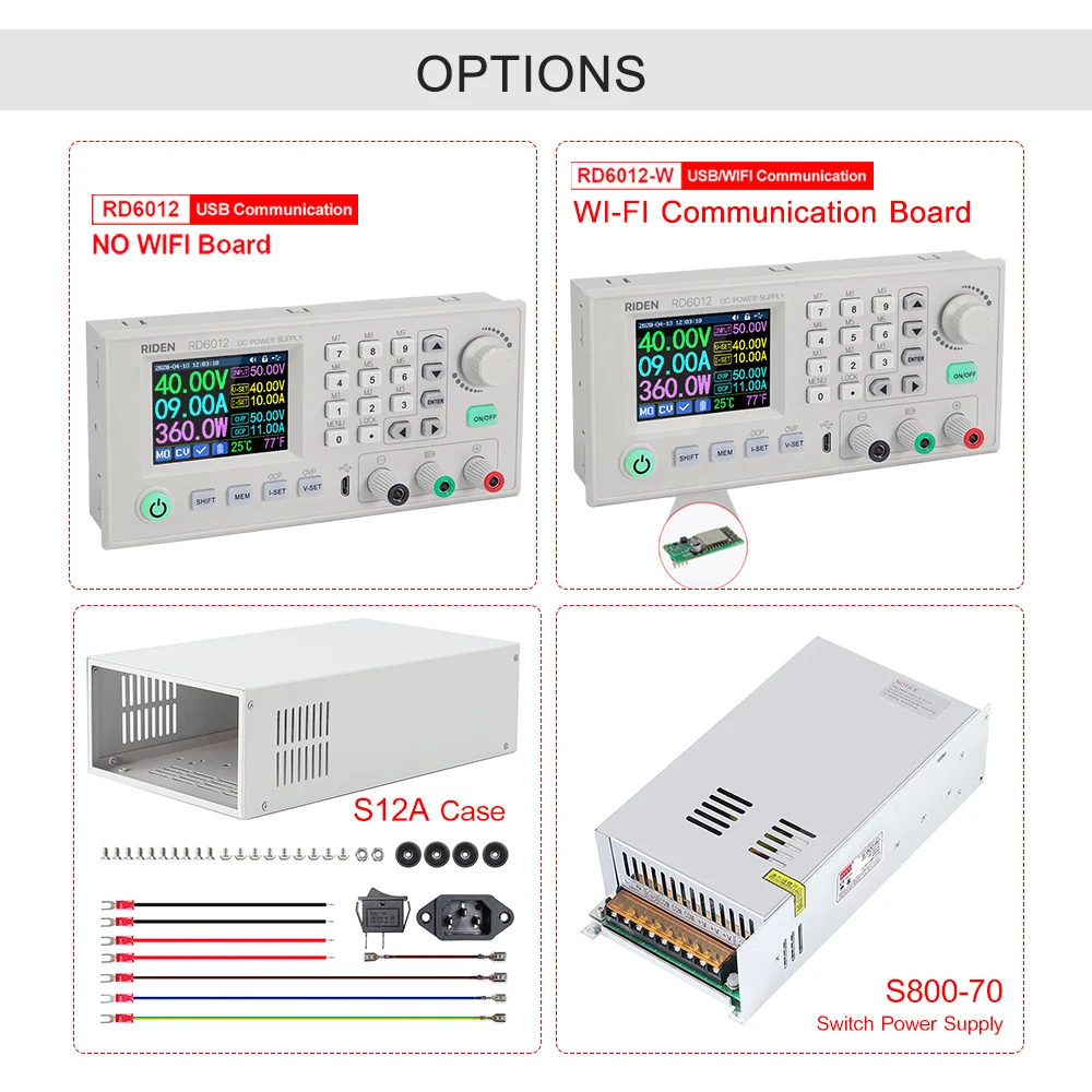 RD RD6012 RD6012W USB WiFi DC - Voltage Current Step-down Power Supply module buck converter voltmeter 60V 12A | Обустройство дома